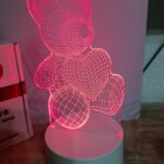 BLACK FRIDAY! 3D rgb lampa medo (7 boja)
