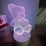 BLACK FRIDAY! 3D rgb lampa medo (7 boja)
