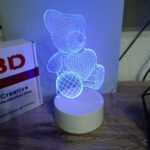 BLACK FRIDAY! 3D rgb lampa medo (7 boja)