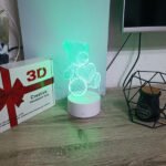 BLACK FRIDAY! 3D rgb lampa medo (7 boja)