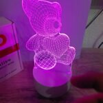 BLACK FRIDAY! 3D rgb lampa medo (7 boja)