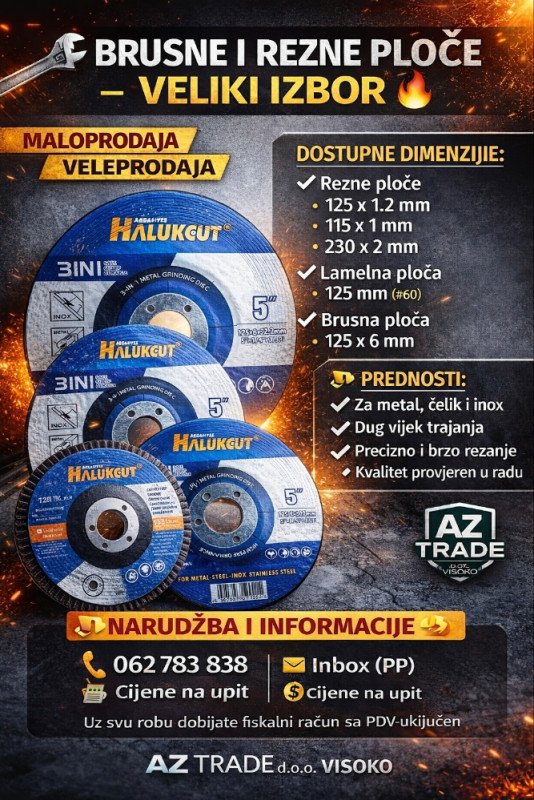 BRUSNE I REZNE PLOČE, VELIKI IZBOR