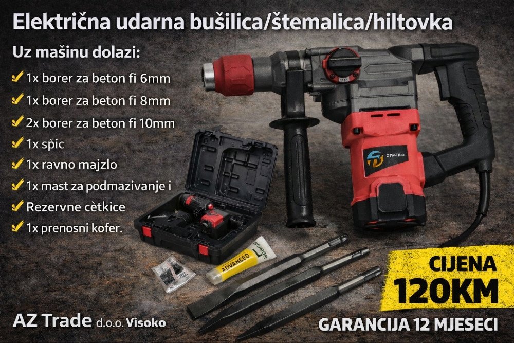 Bušilica sa udarnim čekićem / štemalica / hiltovka