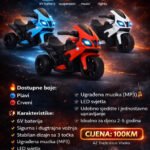 Dječiji električni motor 6V baterija