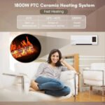 Električna zidna grijalica sa daljinskim 2000w
