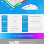 Gaming RGB tastatura i miš G21B (bijela / crna)