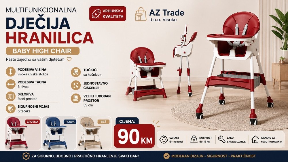 Multifunkcionalna dječija hranilica za bebe