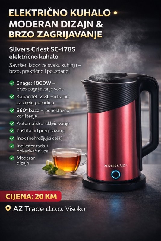 Sliver Crest SC 178S kuhalo 2,3L Crveno