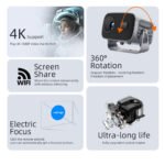 ANDROID PROJEKTOR A10, GRATIS PLATNO 72 INČA